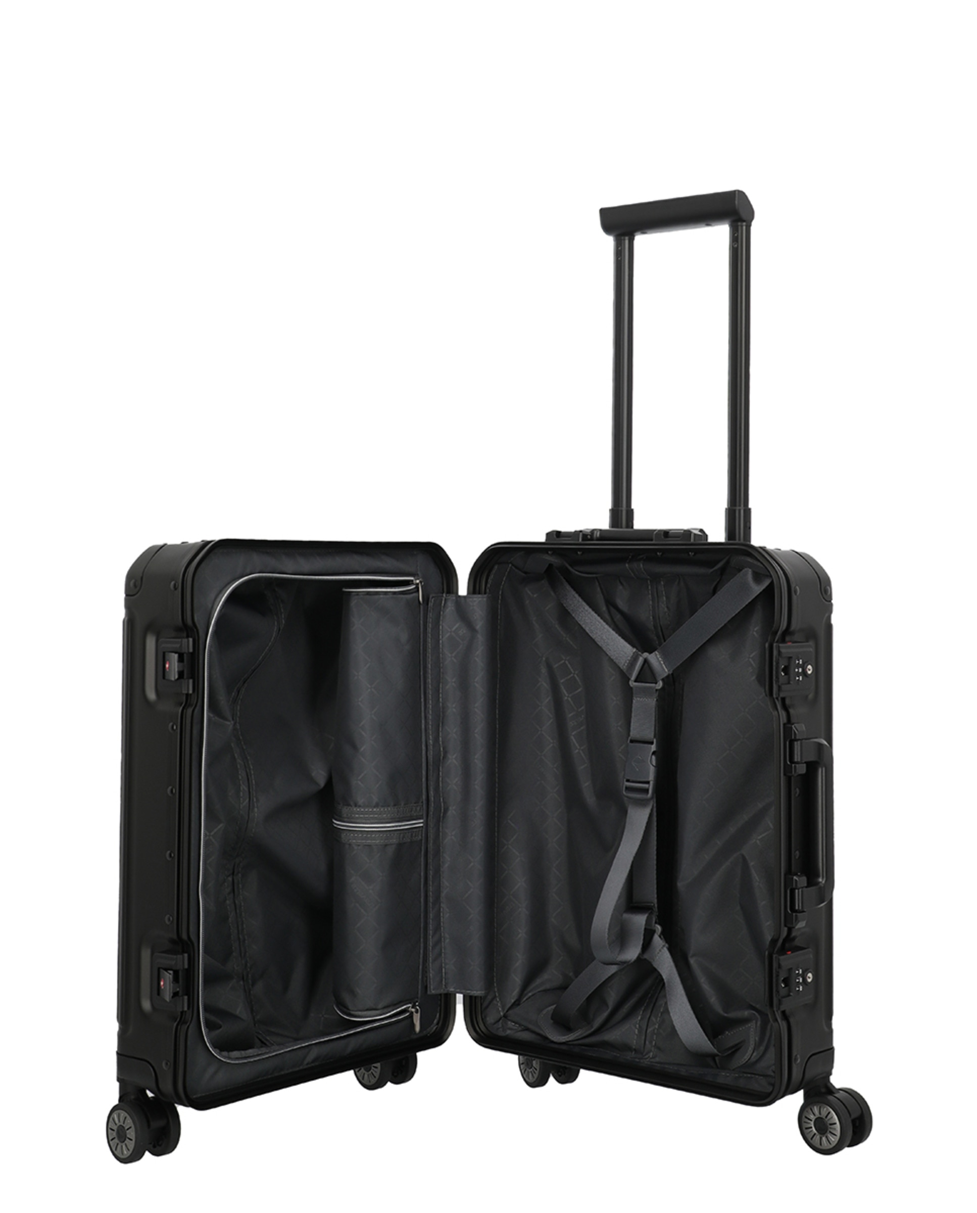 Trolley de Cabine de Alumínio Preto-5