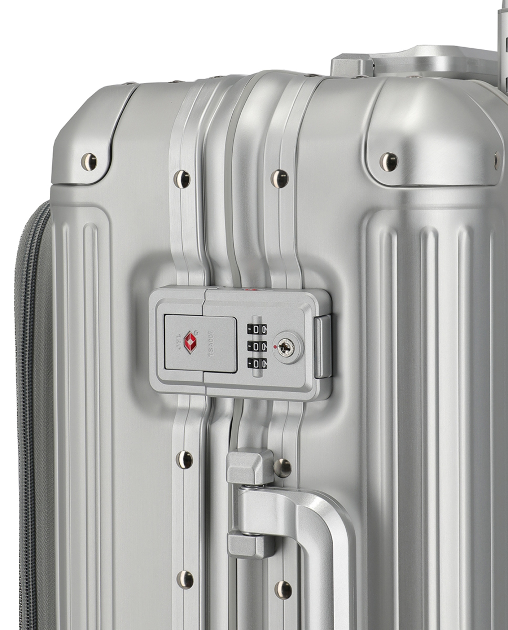 Trolley de Cabine de Alumínio Prata-10