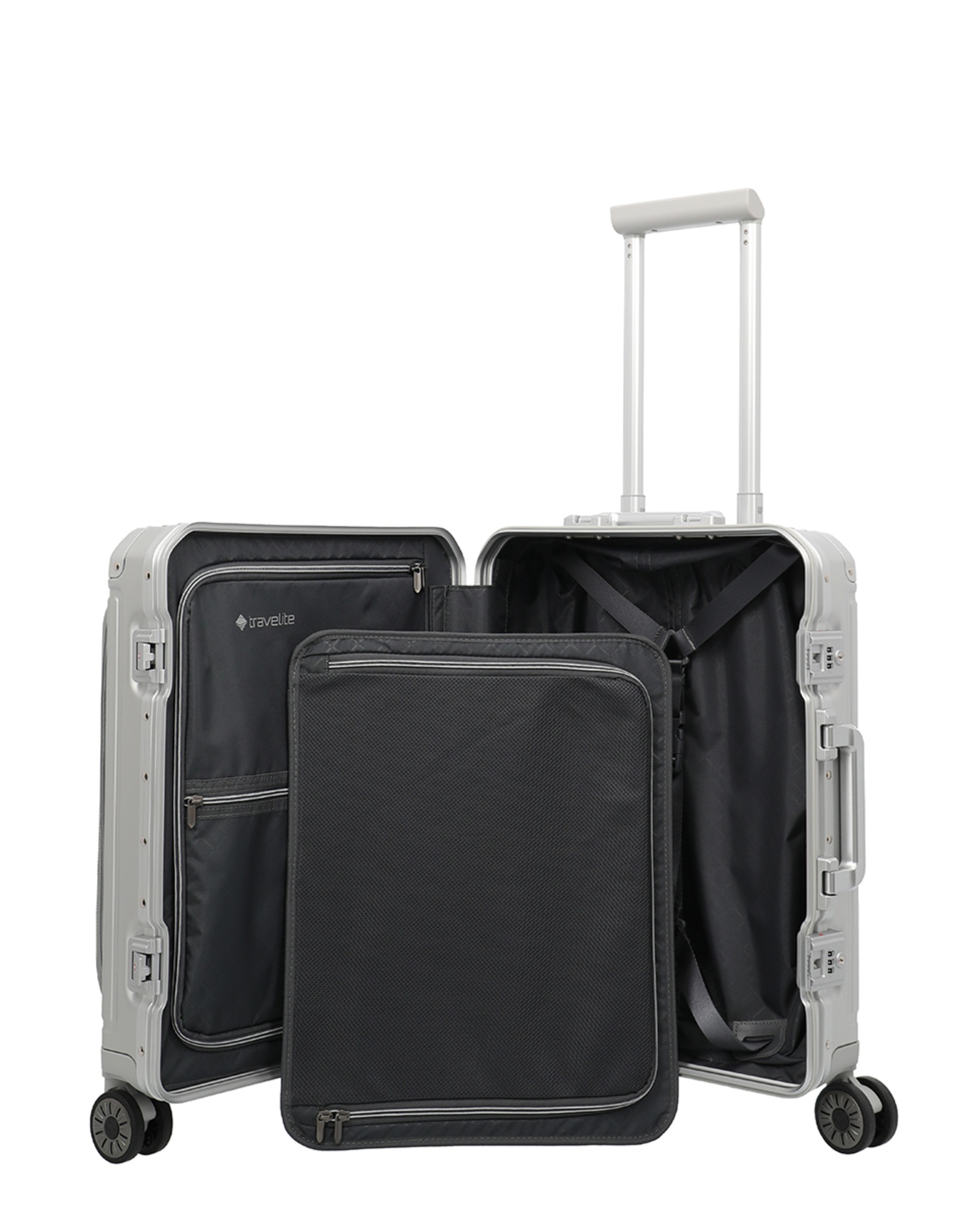 Trolley de Cabine de Alumínio Prata-4