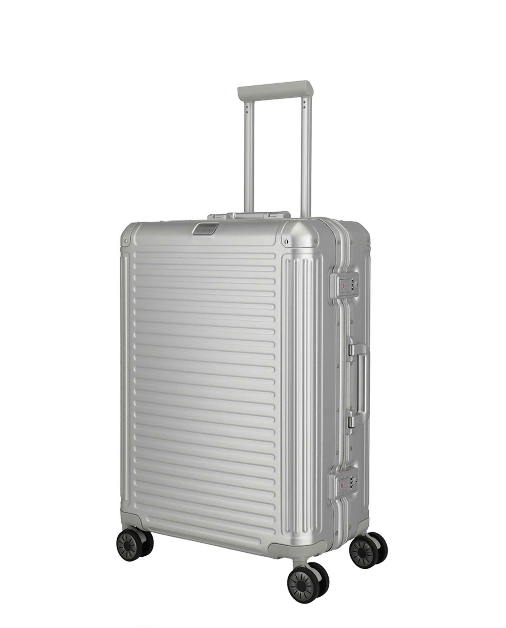 Trolley Médio de Alumínio Prata-10