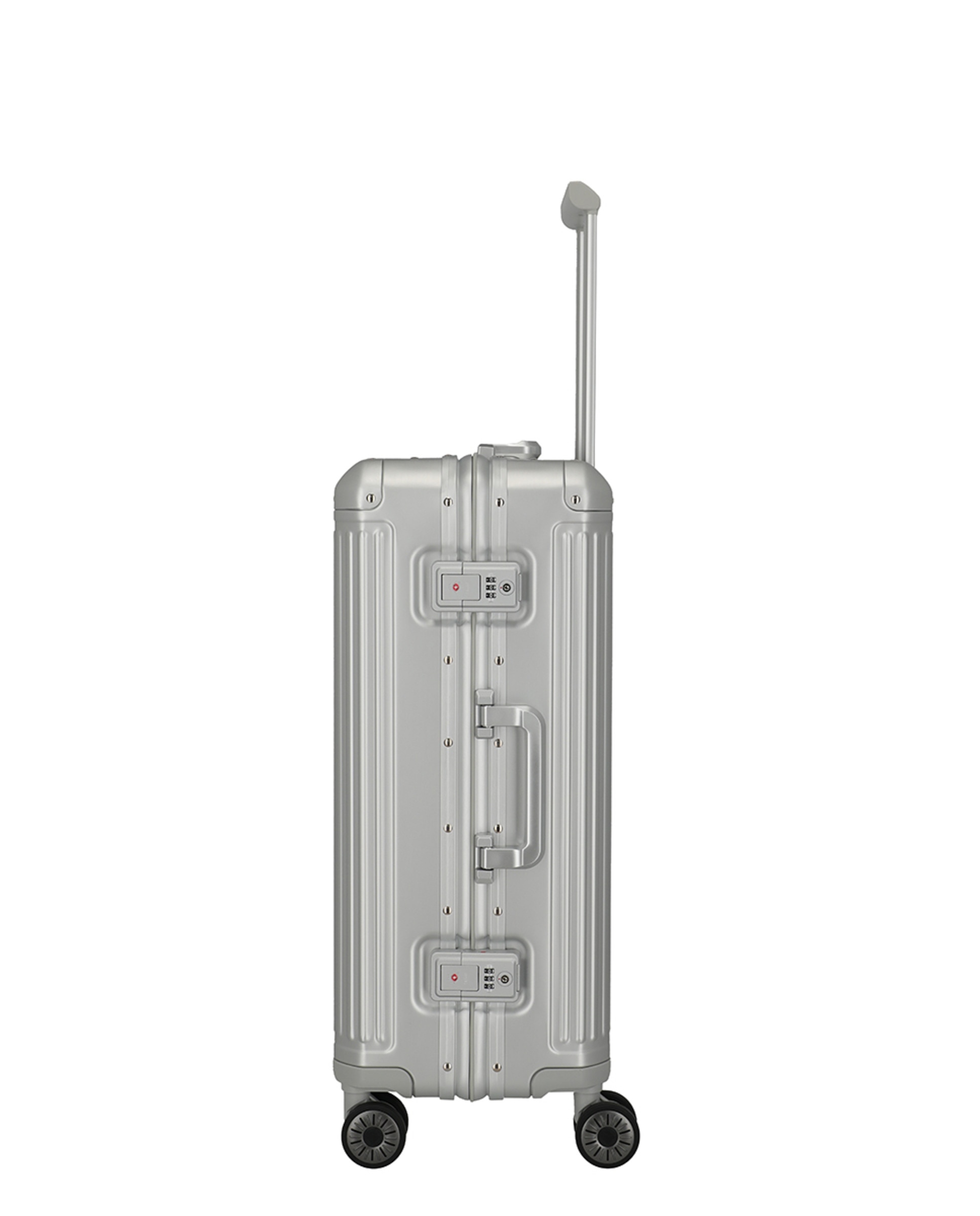 Trolley Médio de Alumínio Prata-9