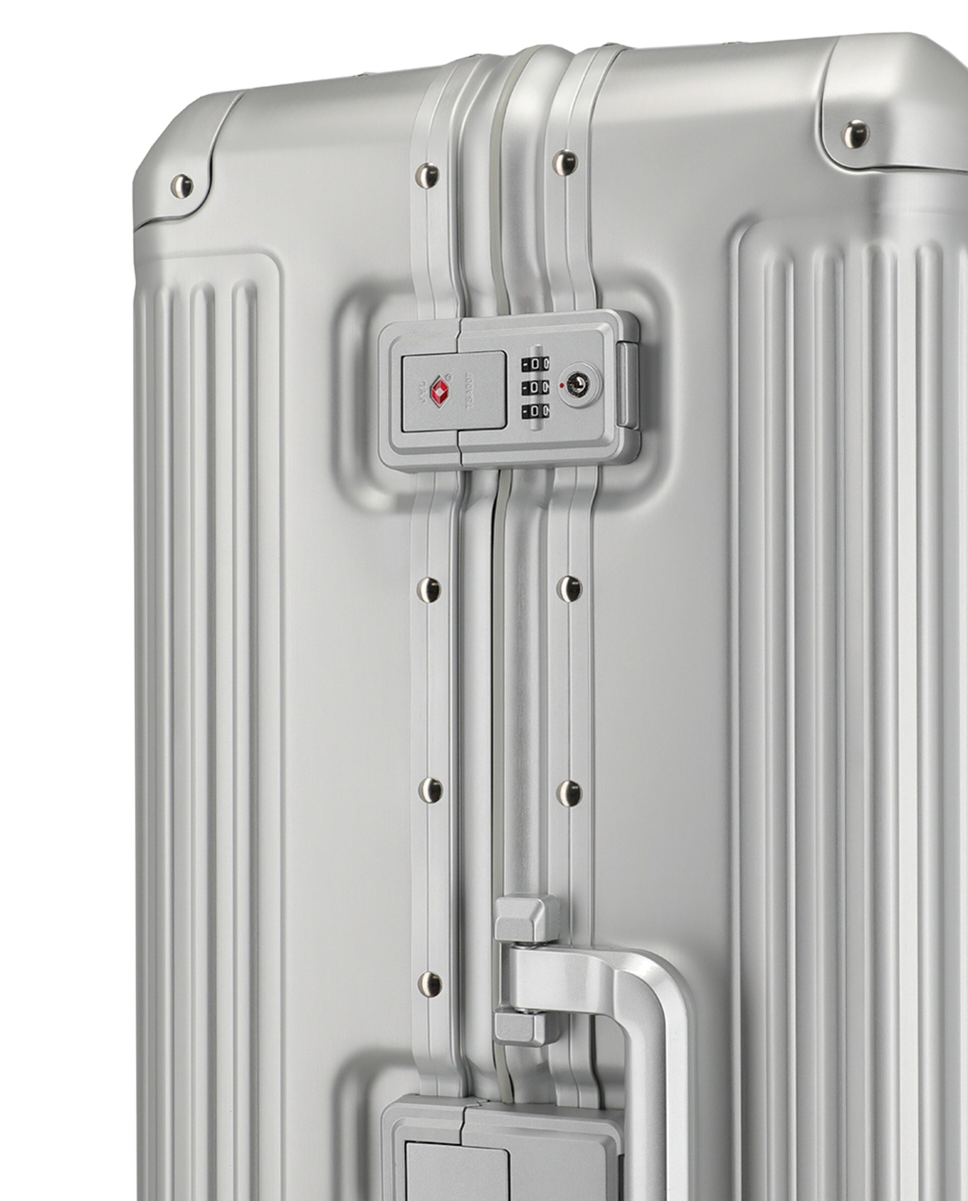 Trolley Grande de Alumínio Prata-8