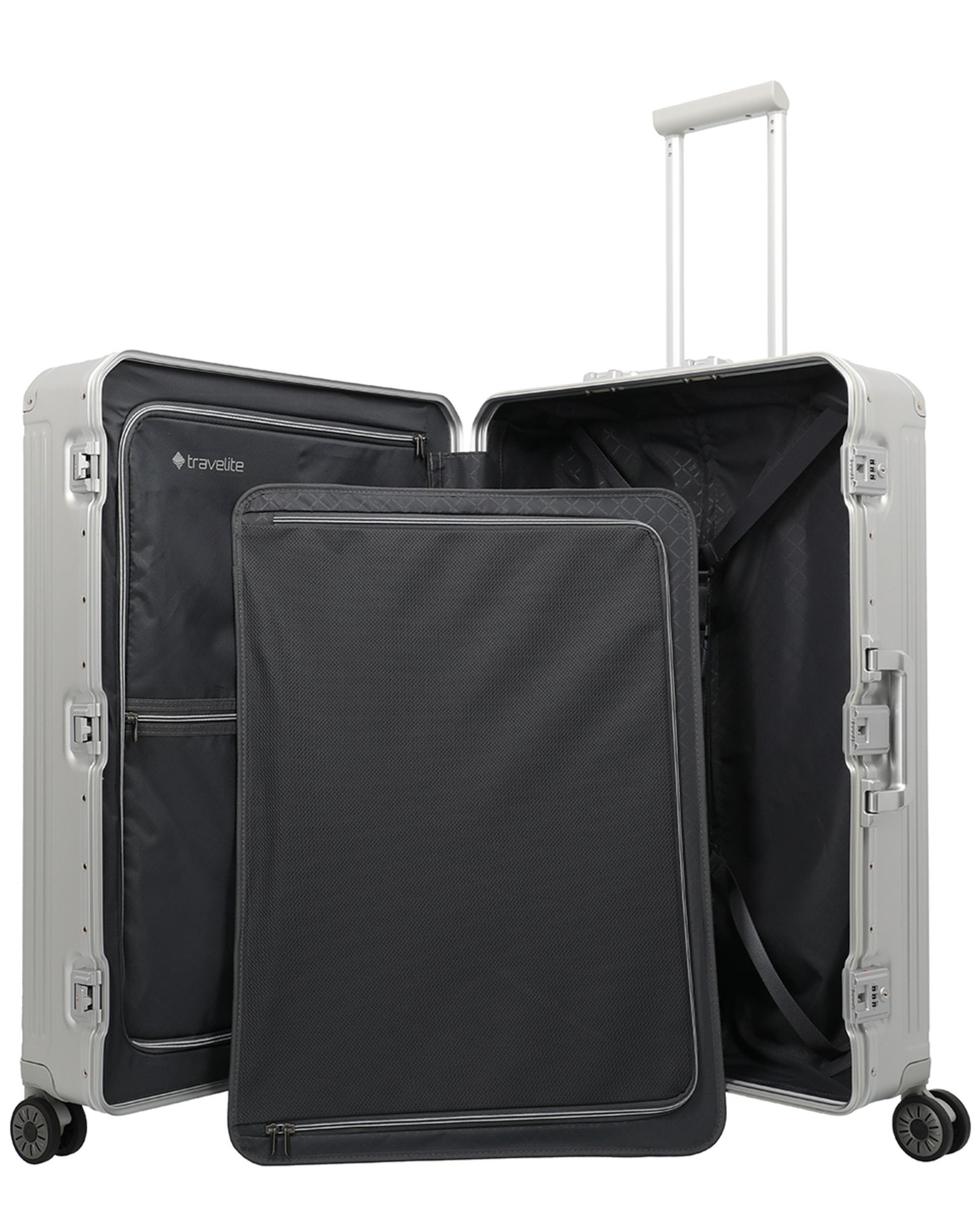 Trolley Grande de Alumínio Prata-4