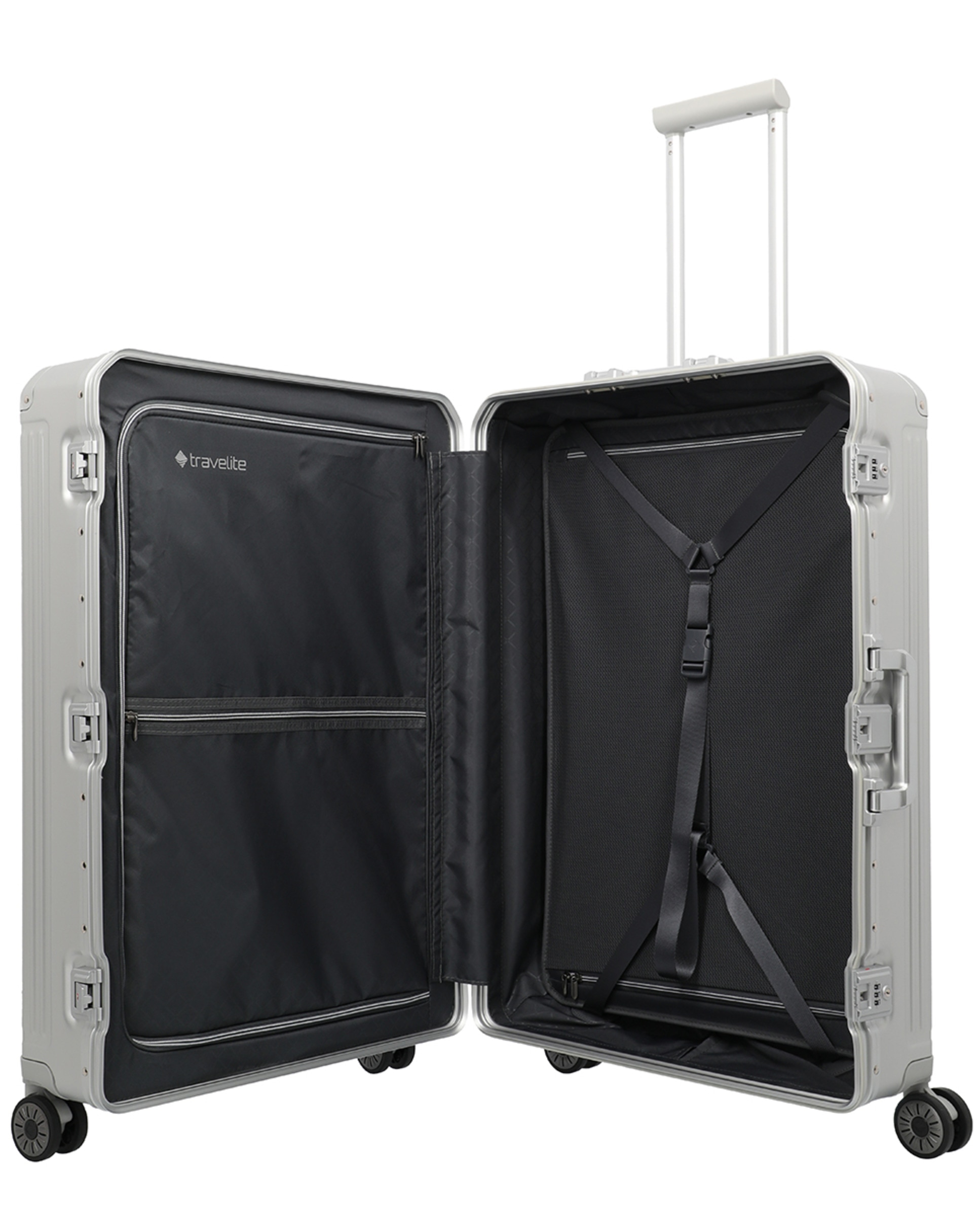 Trolley Grande de Alumínio Prata-3