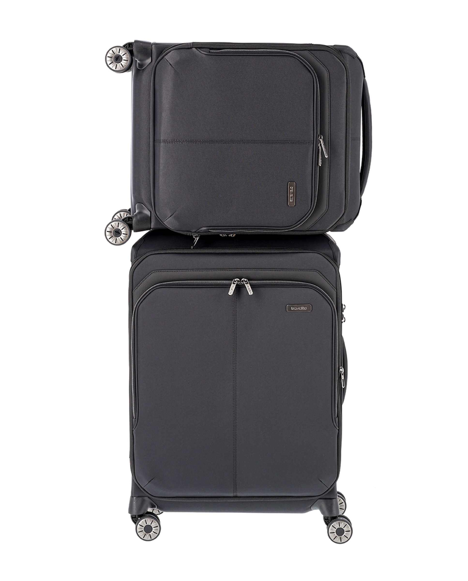 Trolley de Cabine em Nylon com Fibra de Vidro Preto-8