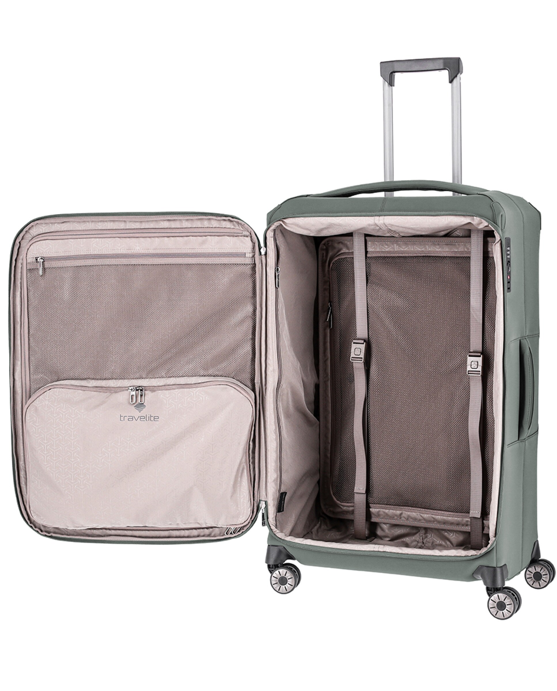 Trolley Grande de Nylon com Fibra de Vidro Verde-3