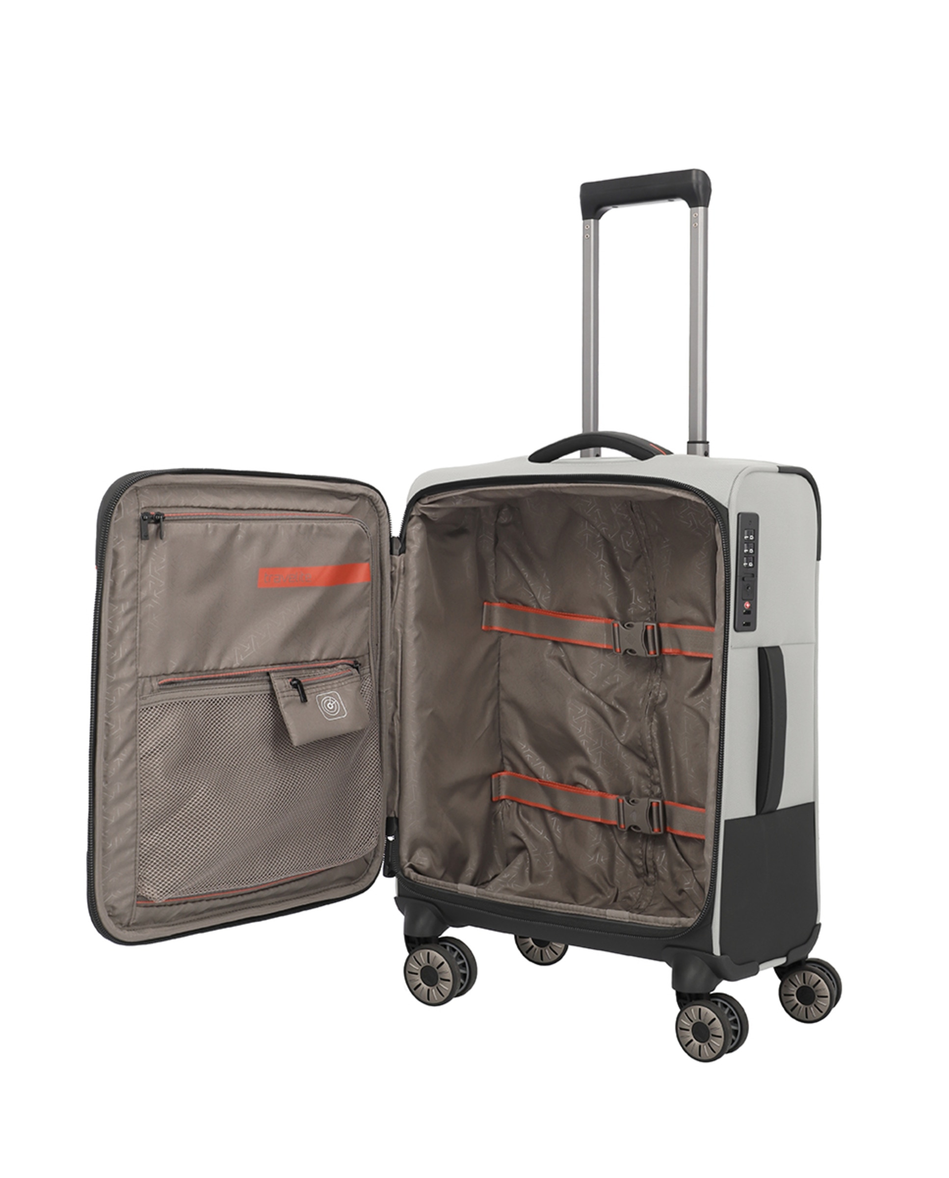 Trolley de Cabine Flexível 55 cm 37 L Cinzento-4