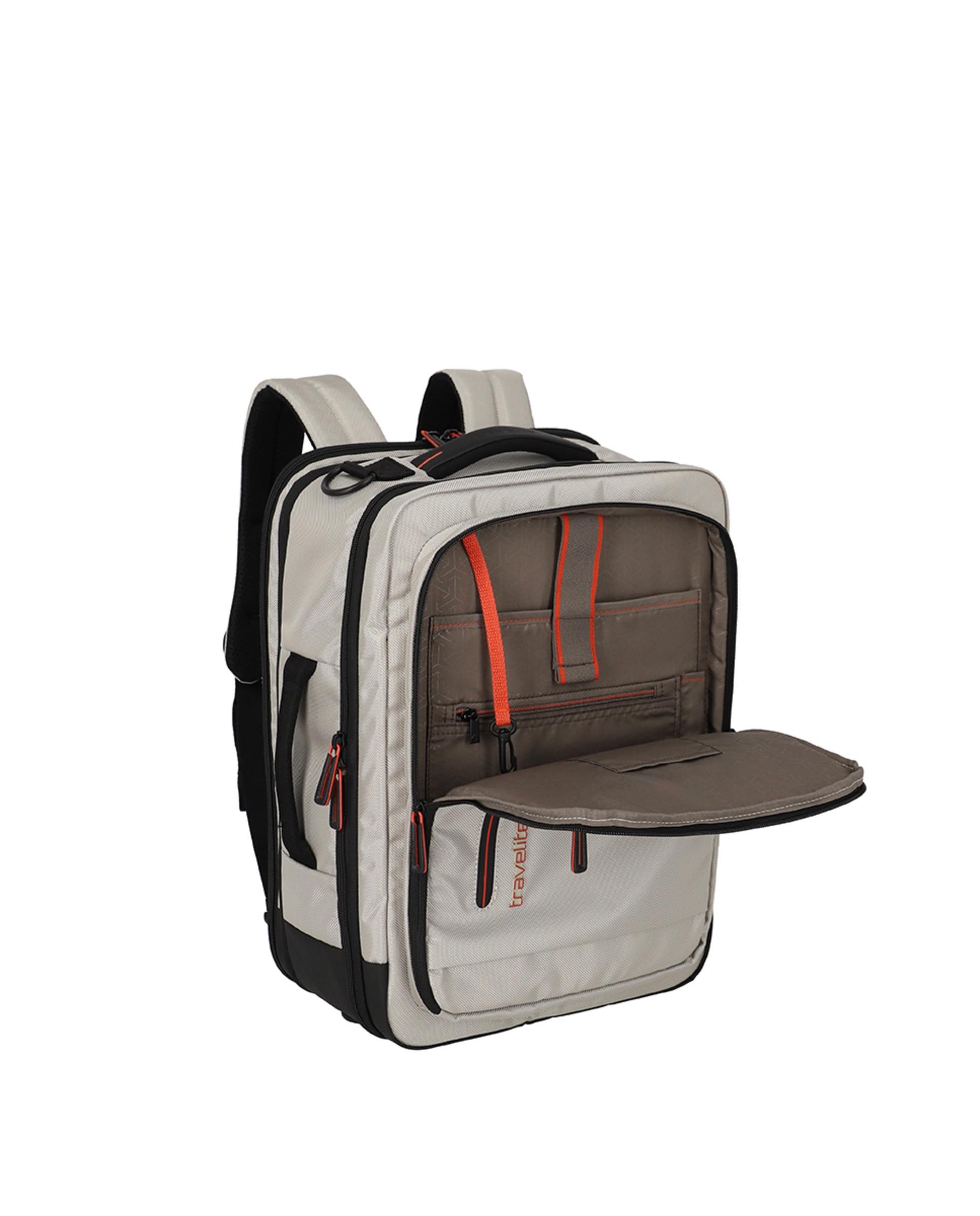 Mochila viaje con expandible 25/31L Gris-6