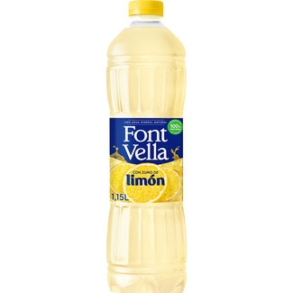 agua mineral natural con zumo de limón original botella 1,15 l - Font Vella