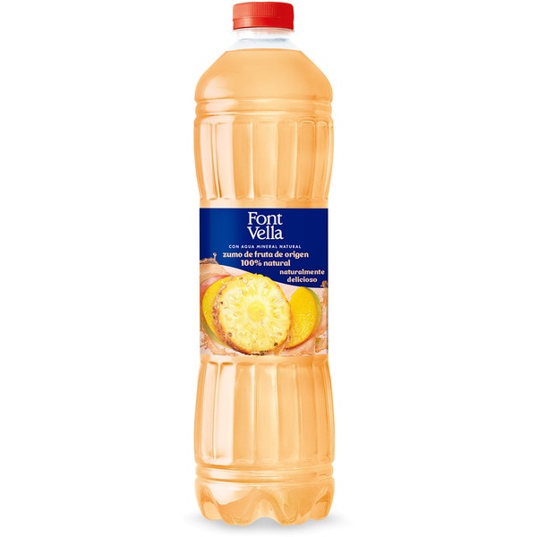 natural mineral water with tropical juice bottle 1,15 l