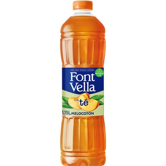 refresco de té sabor melocotón botella 1,15 l - Font Vella