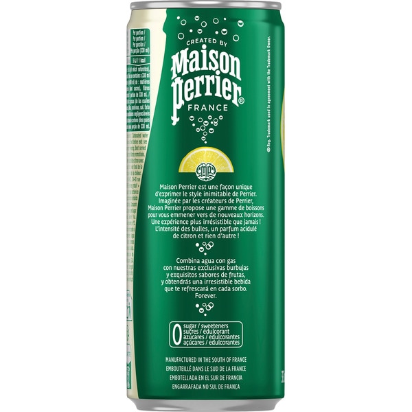 sparkling water with lemon flavour, 0% sugar tin 33 cl