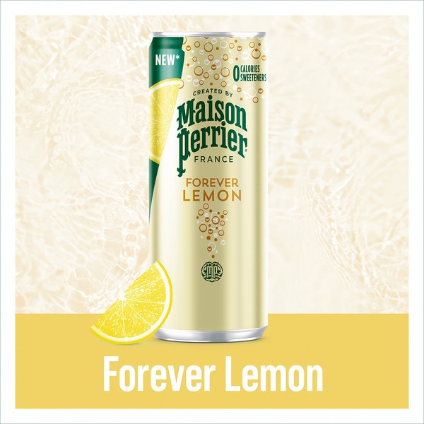 sparkling water with lemon flavour, 0% sugar tin 33 cl