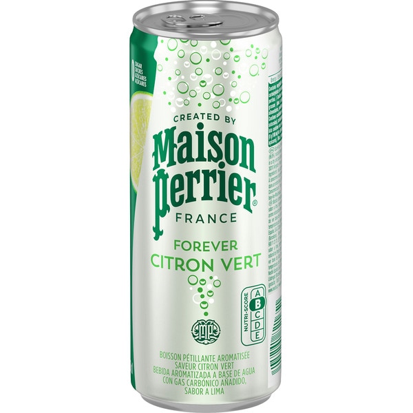 sparkling water with lime flavour, 0% sugar tin 33 cl