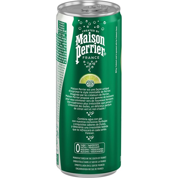 sparkling water with lime flavour, 0% sugar tin 33 cl