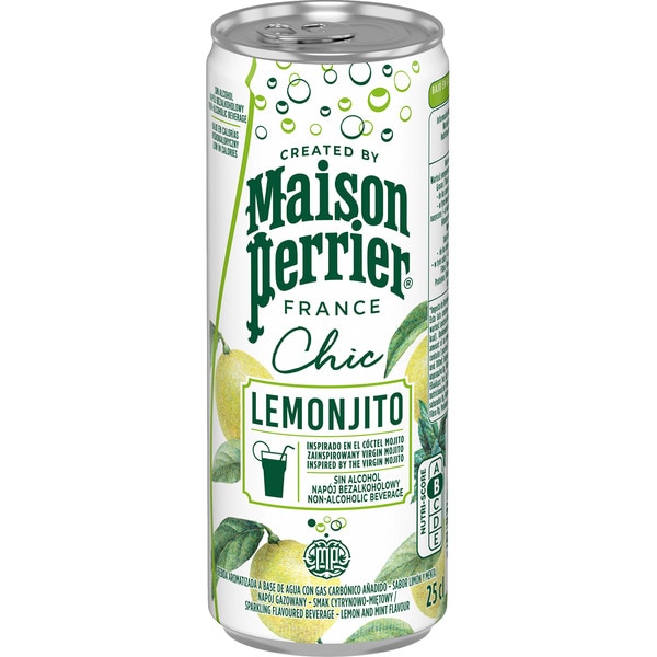 sparkling soft drink lemon & mint flavour Lemonjito tin 25 cl