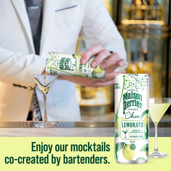 sparkling soft drink lemon & mint flavour Lemonjito tin 25 cl
