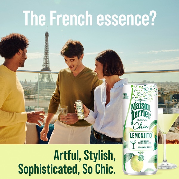 sparkling soft drink lemon & mint flavour Lemonjito tin 25 cl