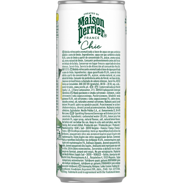 Erfrischungsgetränk mit Kohlensäure mit Zitronen- und Kräutergeschmack Dose 25 cl