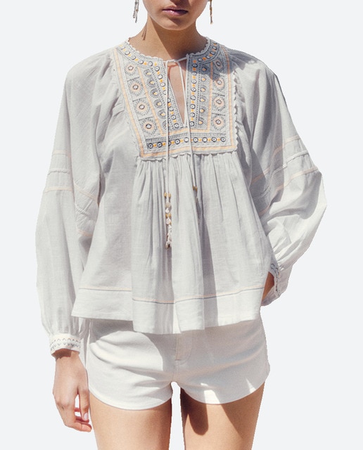 Imagen 0 de Top bordado pechera