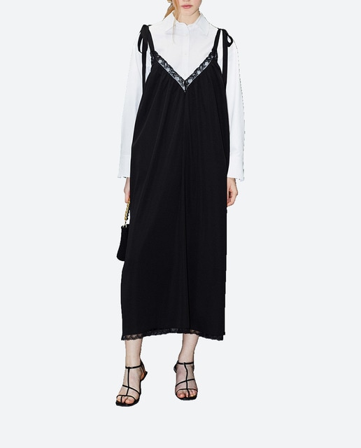 Imagen 0 de Vestido lencero escote
