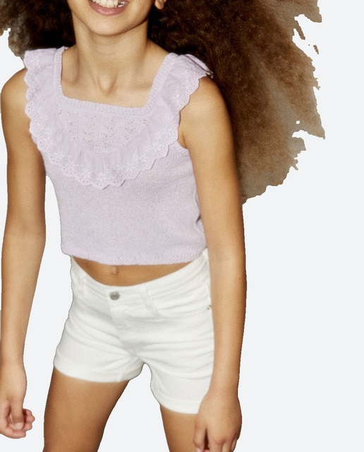 Imagen 0 de Top tricot volantes