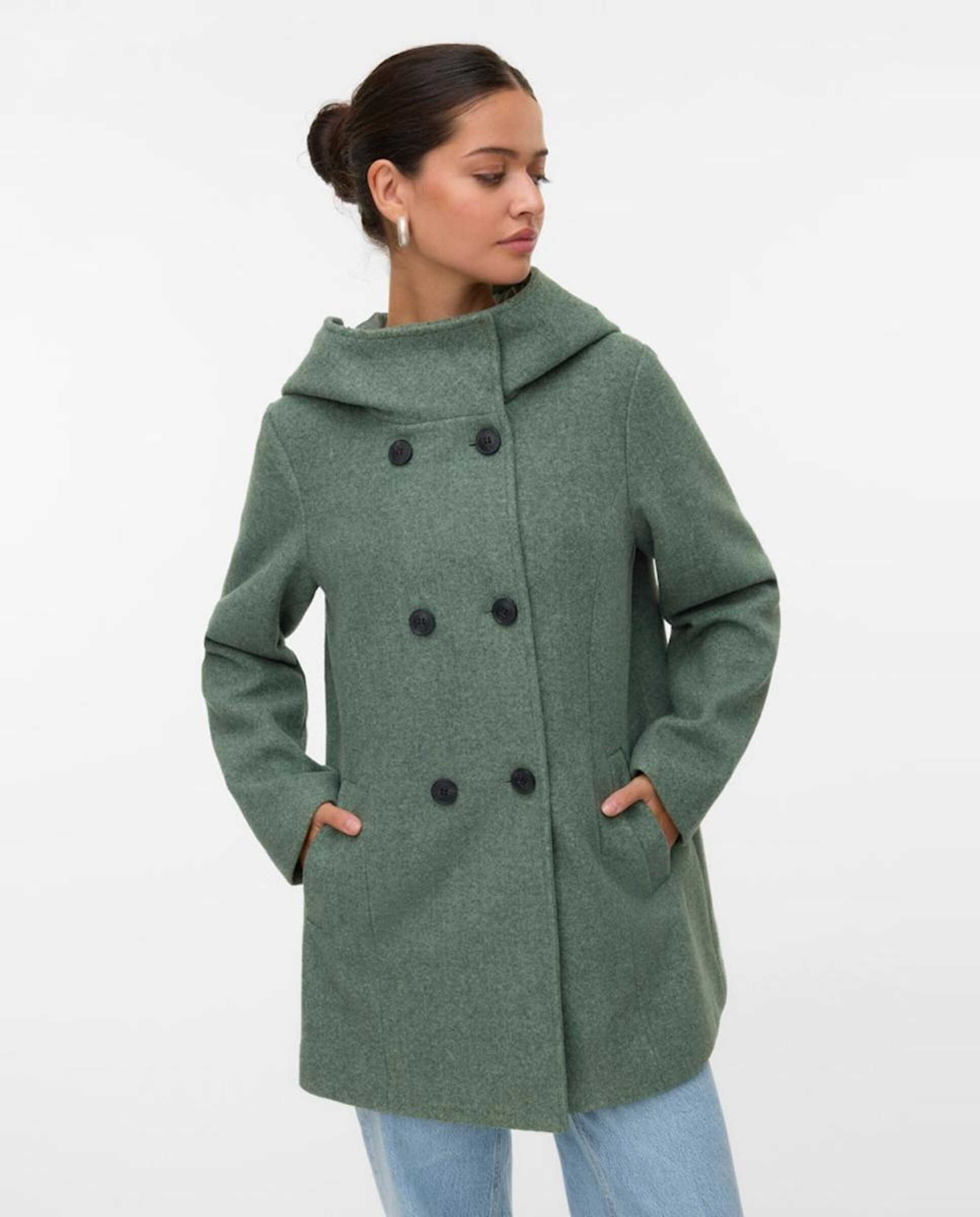 Abrigo de paño de mujer con capucha · Vero Moda · El Corte Inglés