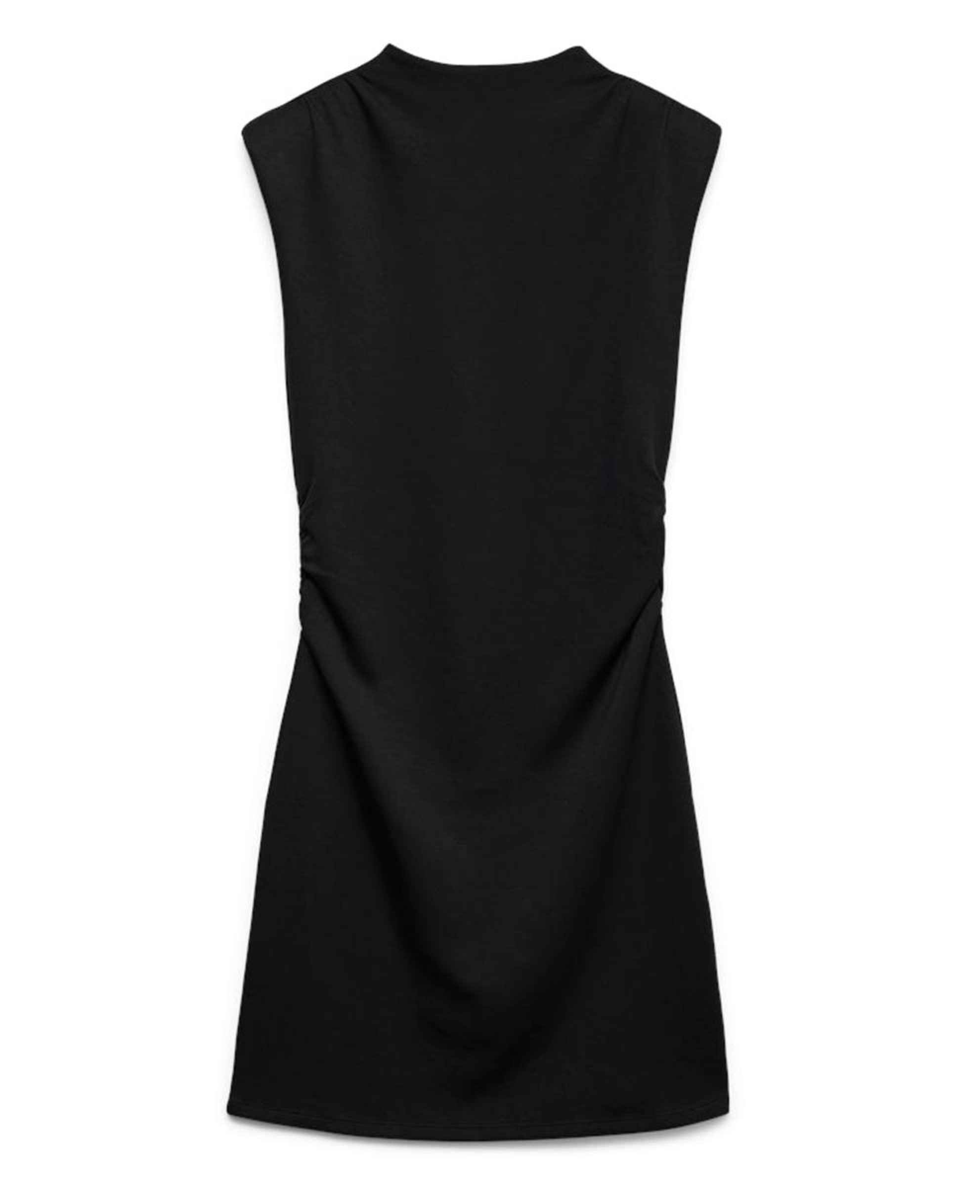 Vestido Curto com Meia Gola Preto-5