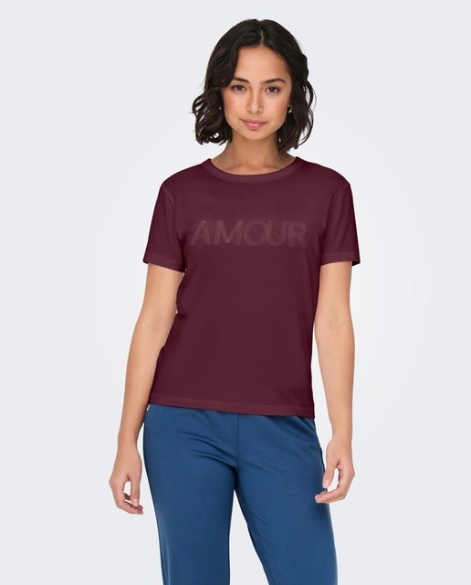 Imagem 0 de Blusa de senhora estampada de manga curta