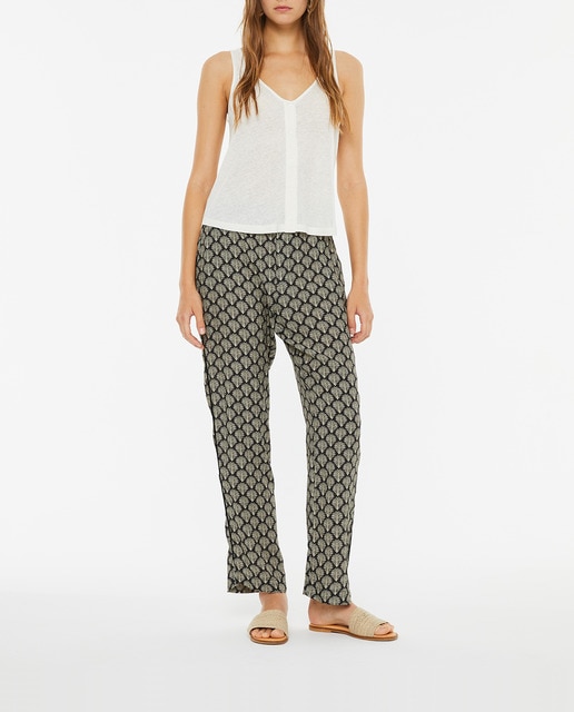 Imagen 0 de Pantalón de mujer largo recto estampado cenefa