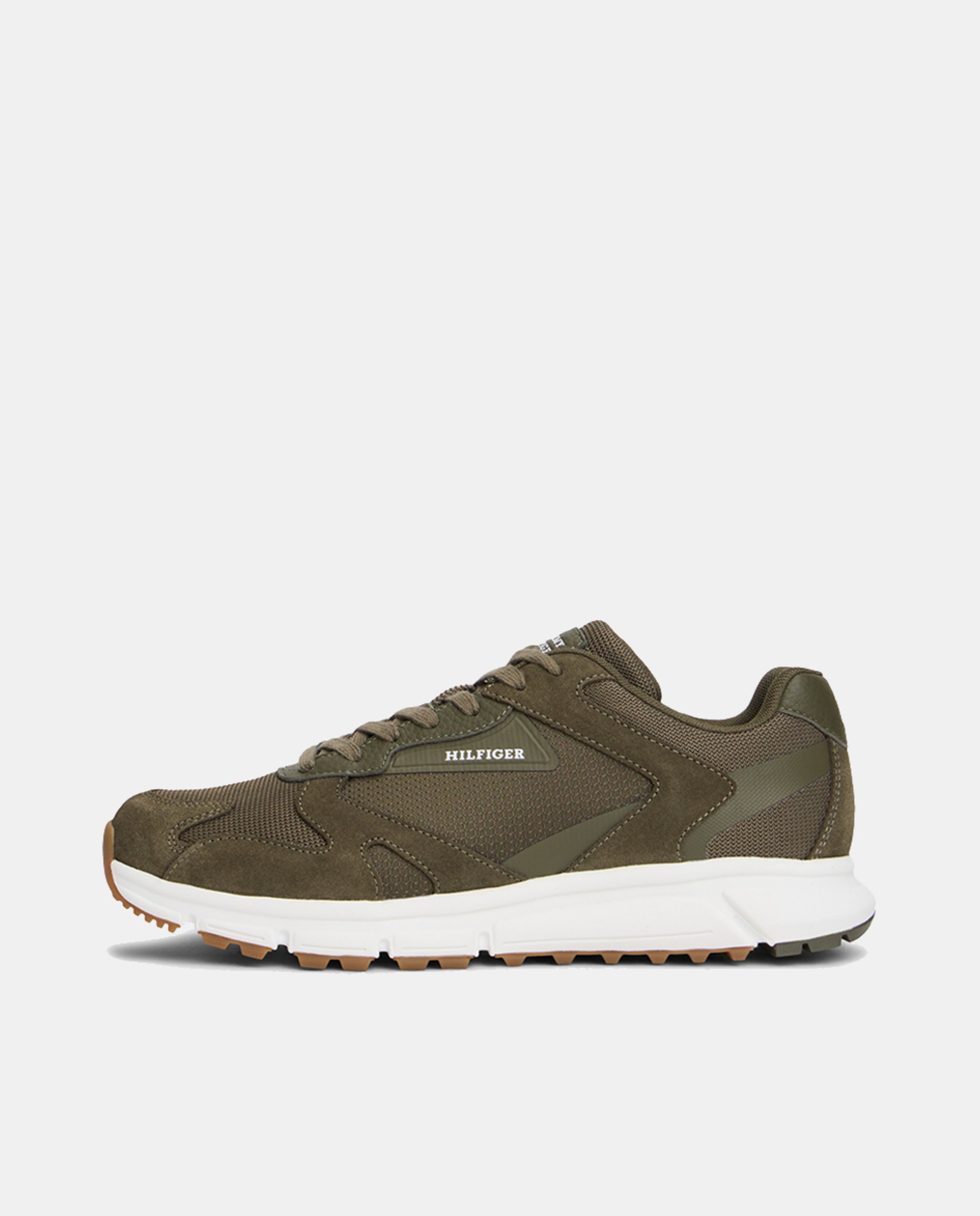 Sapatilhas Running Mix com Logótipo Verde-escuro-7