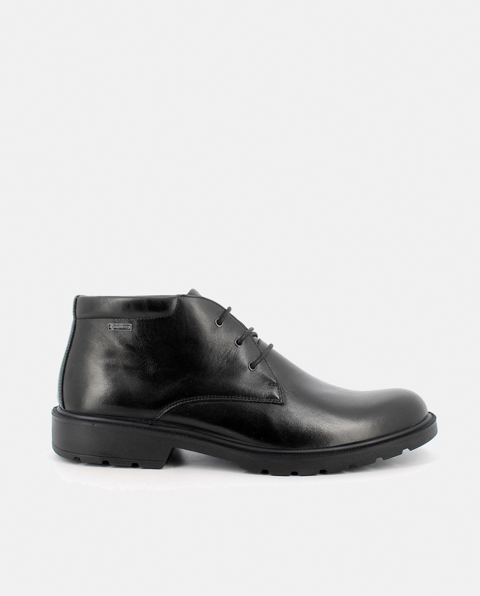 Botins em Pele com Forro Goretex e Fecho de Atacadores Preto-1
