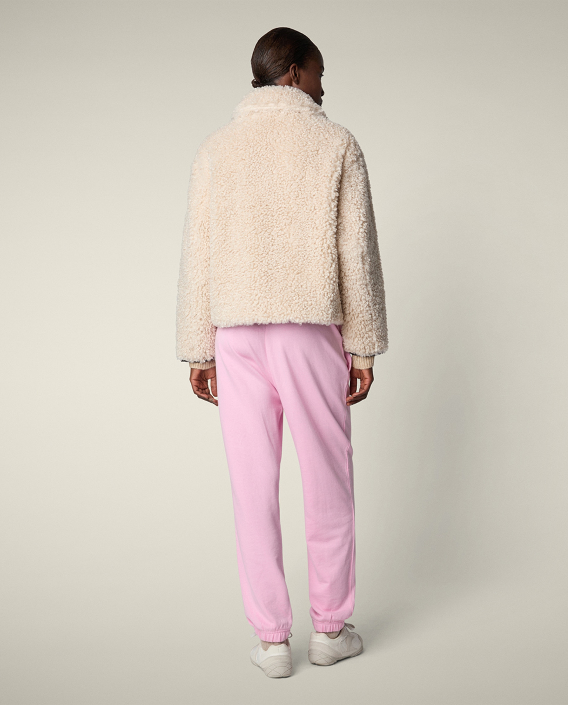 Casaco em Polipele Natural-2