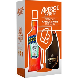 Spritz aperitivo + vino espumante Cinzano Pro-Spritz Estuche 2 botellas 70 cl - Aperol