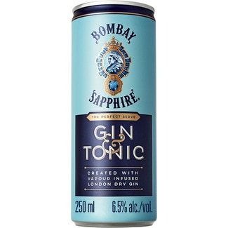 Sapphire & Tonic cocktail listo para tomar lata 25 cl - Bombay