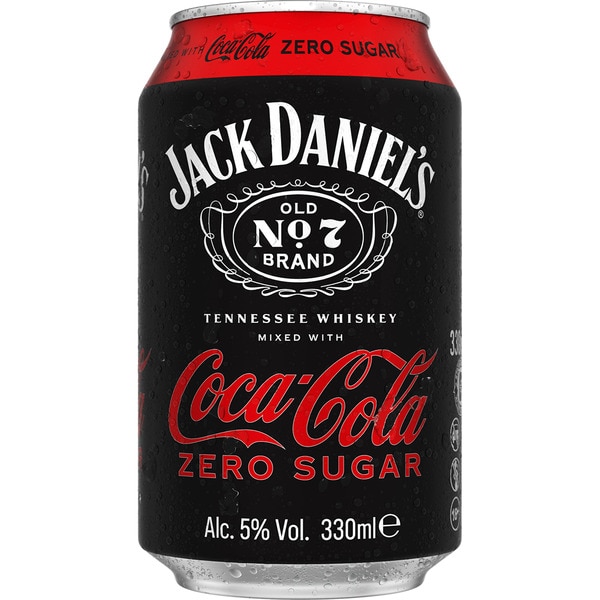 Whiskey cocktail sugar-free cola zero tin 33 cl