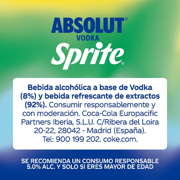 Wodka mit Watermelon-Sprite Dose 25 cl