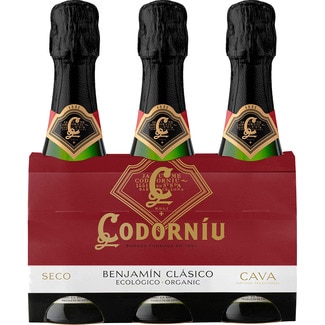 cava seco Benjamín pack 3x20 cl estuche 60 cl - Codorniu
