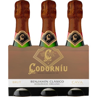 cava extra brut pack 3x20 cl estuche 60 cl - Codorniu