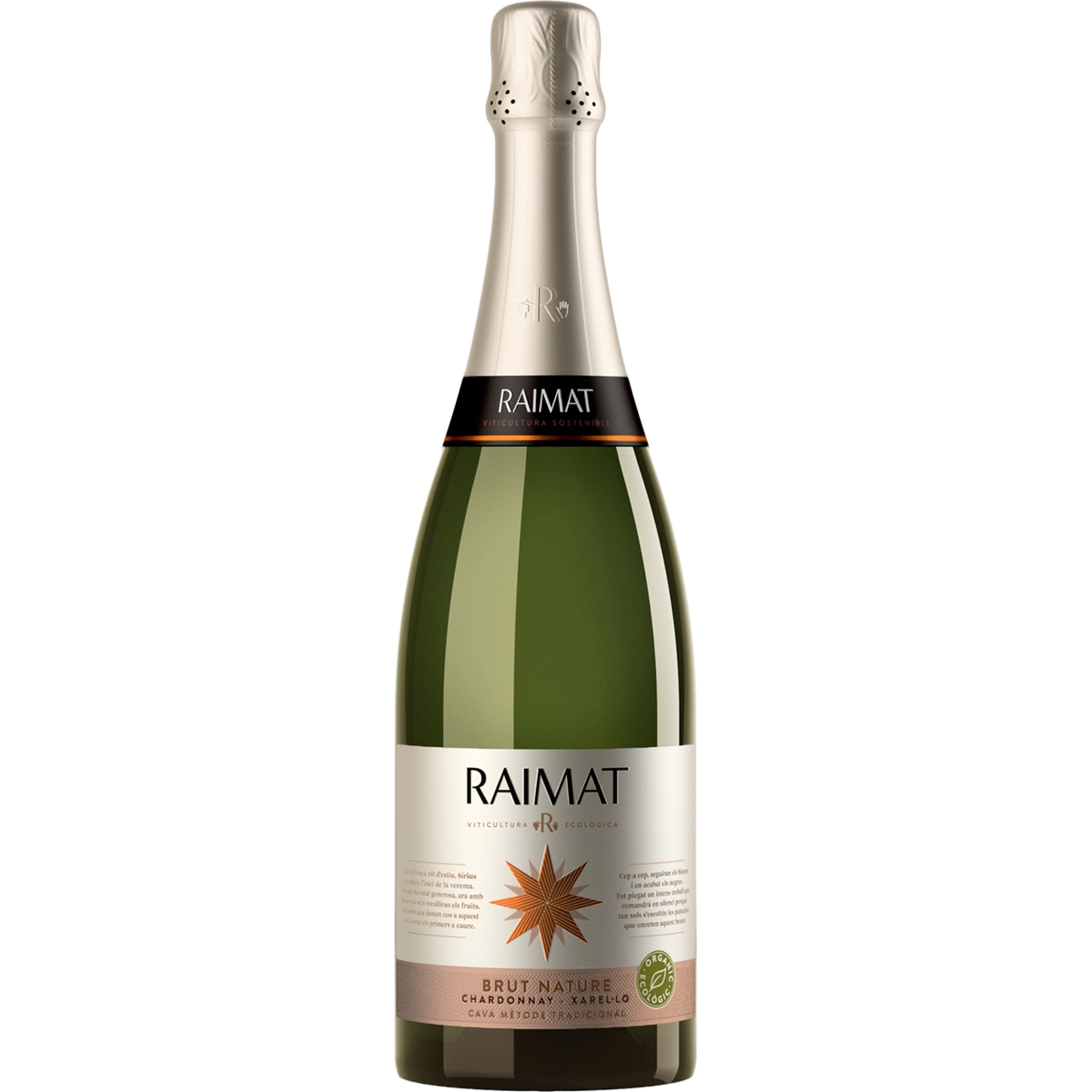 cava brut nature chardonnay xarelo ecológico botella 75 cl
