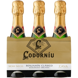 cava semi seco mini benjamin pack 3x20 estuche 60 cl - Codorniu
