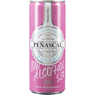 vino rosado Frizzante 5.5 lata 25 cl - Peñascal