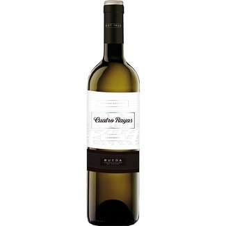 vino blanco sauvignon DO Rueda botella 75 cl - Cuatro Rayas
