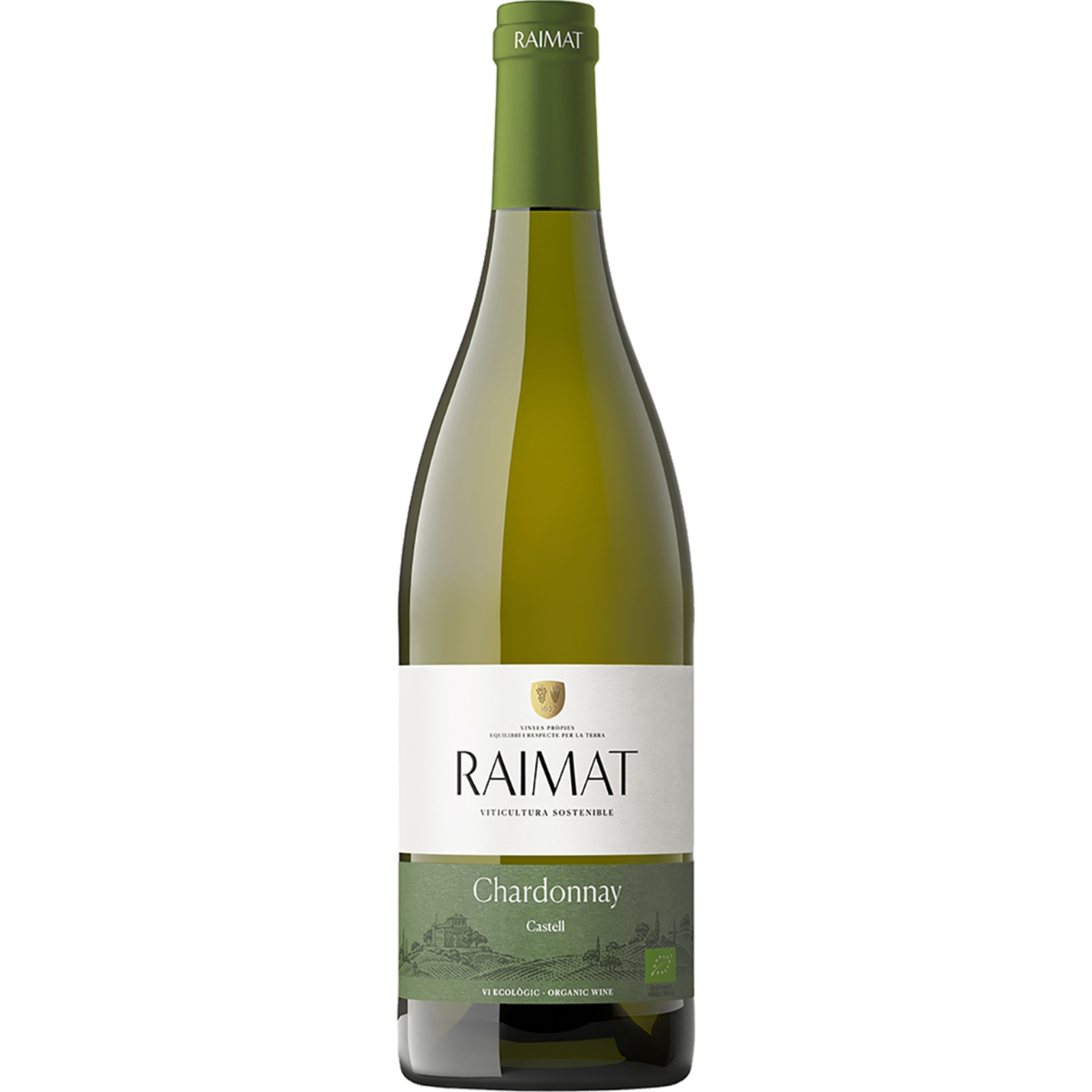 Castell vino blanco chardonnay ecológico DO Costers del Segre botella 75 cl