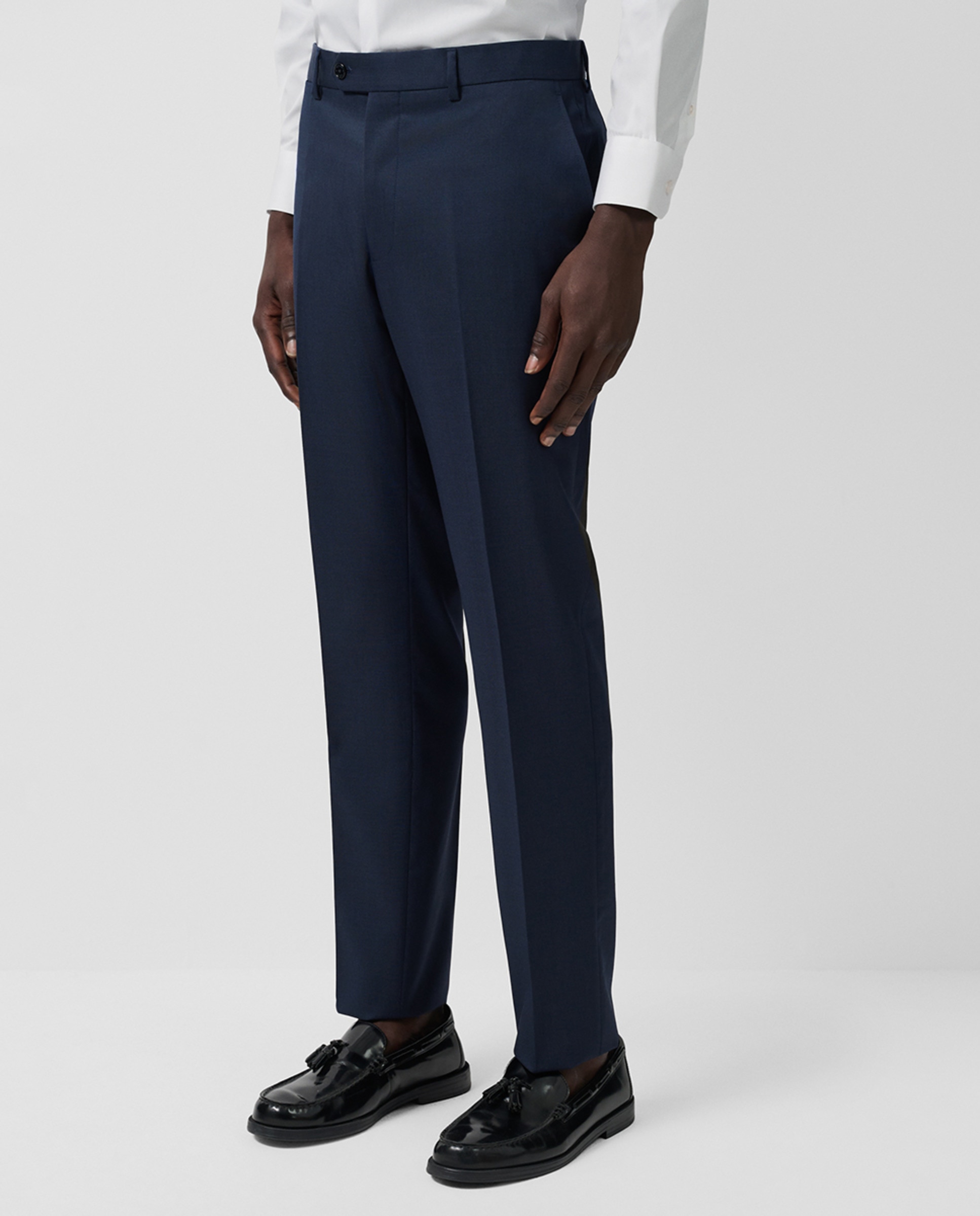 Fato Half Canvas Regular Fit com Falso Liso Azul-5