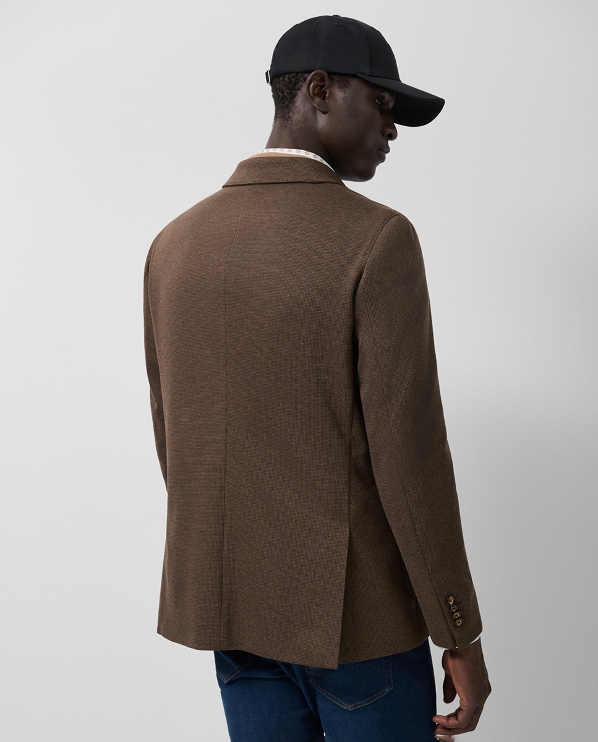 Casaco Pied-de-Poule Castanho-claro-2