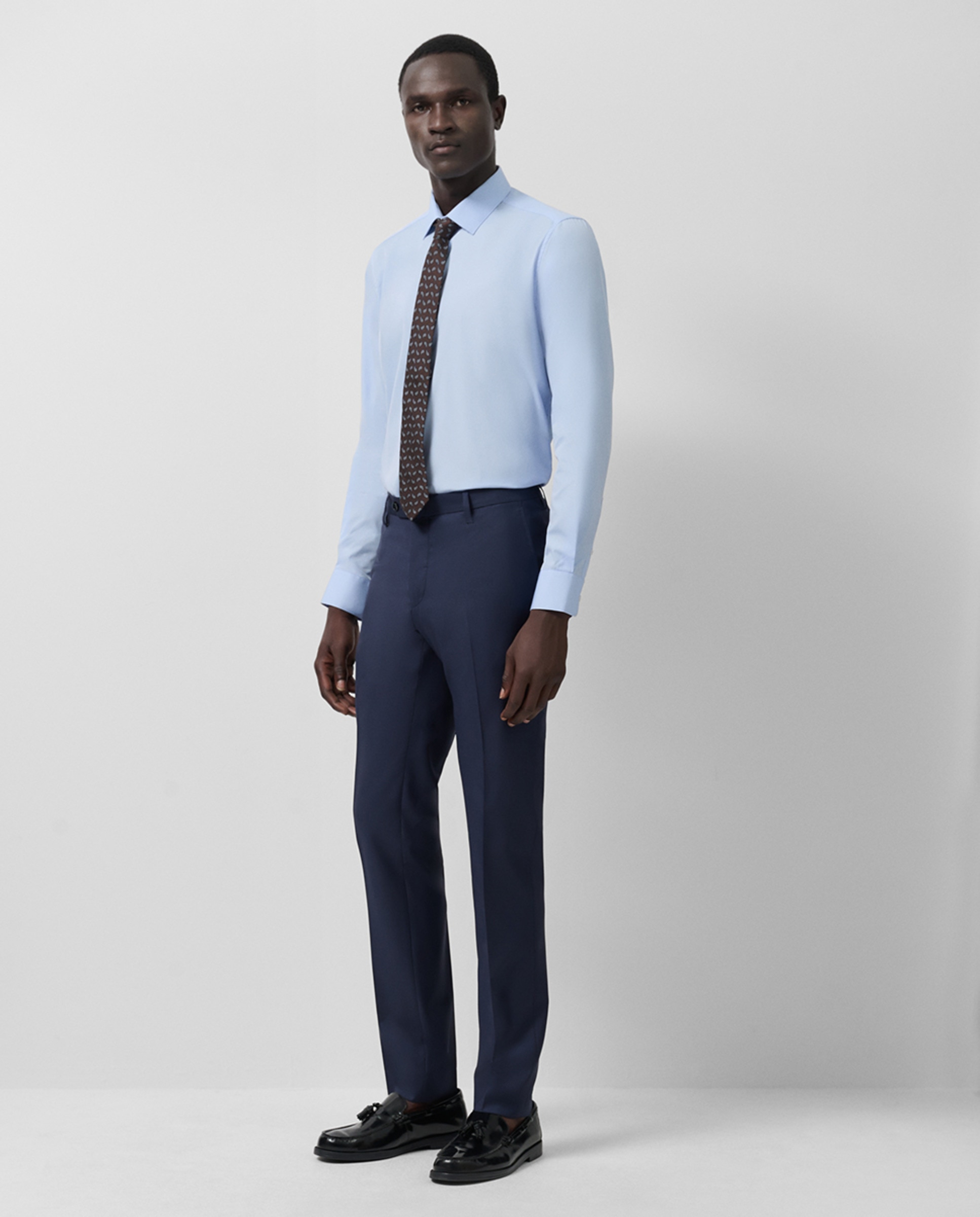 Camisa Formal Regular Fit Lisa Azul-claro-4