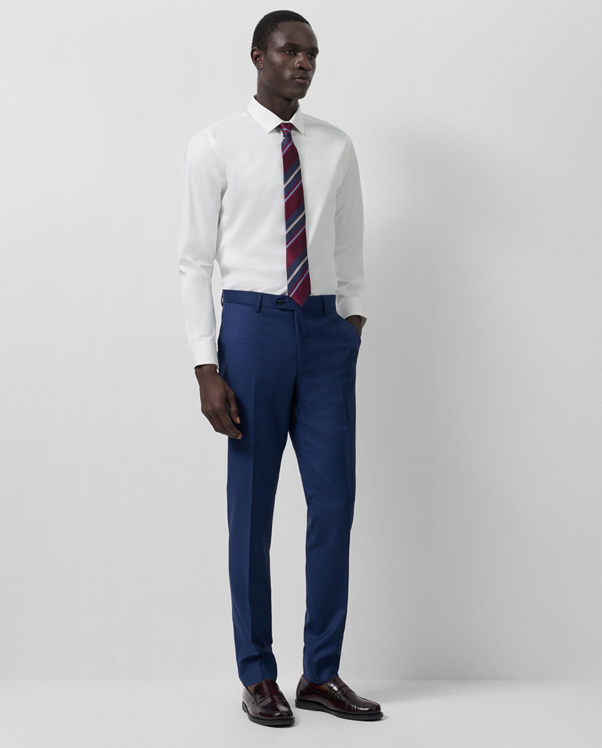 Camisa Formal Slim Fit com Estrutura de Diamante Branco-7