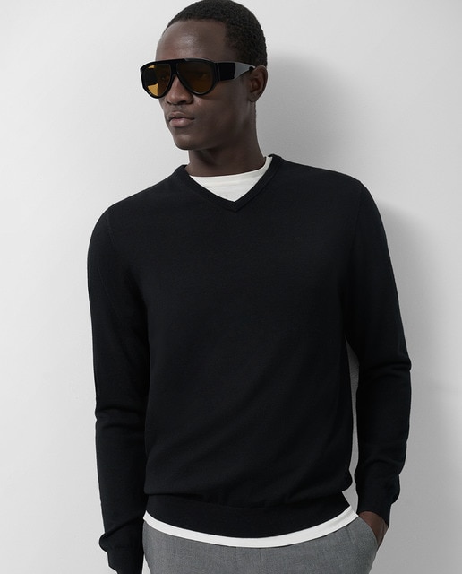 Imagen 0 de Jersey de hombre de lana cuello pico