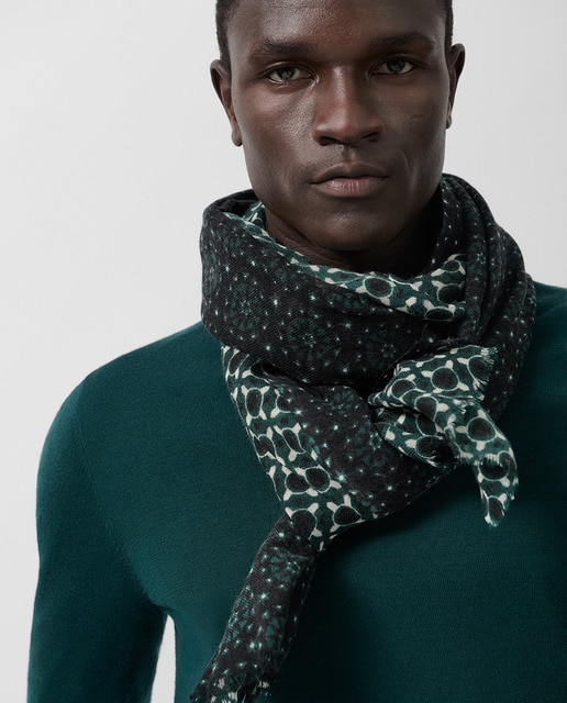 Imagem 0 de Écharpe de Lã com Painéis Duplos